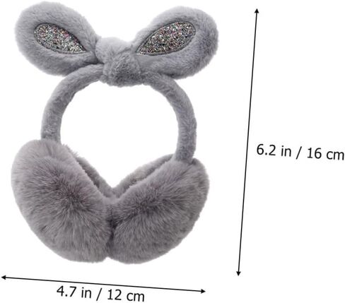 Partykindom Rabbit Ear Muffs الأذن المدافعين عن الأولاد للأرنب الأذن الشتاء أرنب الأذن دافئ الأطفال دفء الأذن الصوف in Kuwait