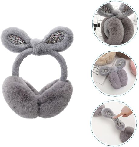 Partykindom Rabbit Ear Muffs الأذن المدافعين عن الأولاد للأرنب الأذن الشتاء أرنب الأذن دافئ الأطفال دفء الأذن الصوف in Kuwait