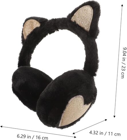 Fleece Ear Warmers Boys and Girls Cat Ear Muffs Winter Earmuffs for Girls in Kuwait