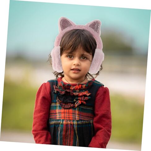 Cat Ears Earmuffs Earmuff for Ear Warming Ear Covers for Cold Weather Warmer Ear Puff Winter Ear Muffs in Saudi Arabia