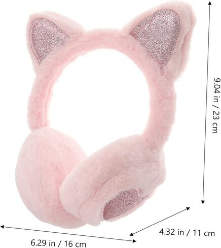 Cat Ears Earmuffs Earmuff for Ear Warming Ear Covers for Cold Weather Warmer Ear Puff Winter Ear Muffs in Saudi Arabia