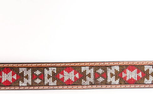 HILASON Western Genuine Leather Belt for Men Women Cowboy Cowgirl Handmade Unisex Full Grain Heavy Duty Tooled Beaded Belt in Saudi Arabia