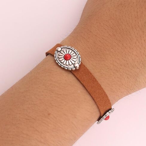 Western Bracelet for Women Country Concert Outfits Bohemian Vintage Red Black Turquoise Bracelets Cowgirl Cowboy Country Bracelet Boho Bracelets Accessories in Kuwait