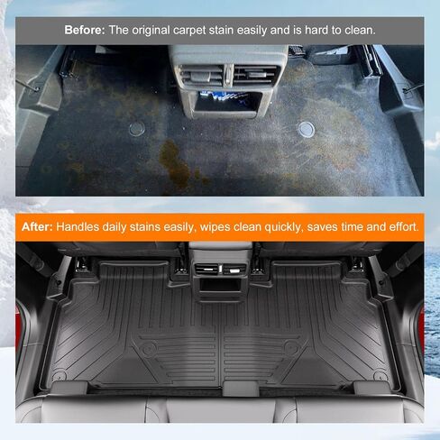 Powoq Floor Mat متوافق مع 2024 2025 هوندا Prologue Cargo Mat Chevy Blazer EV Floor Liner Protector Protector TPE Trunk Cargo Liner Planer for 2024 2025 Honda Prologue Accessories in Kuwait