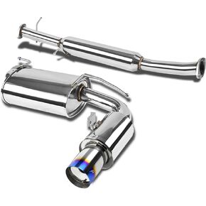 Auto Dynasty 3.5 Inches Round Muffler Tip Catback Exhaust System Compatible with 1990-1997 Mazda Miata MX-5 1.6L 1.8L, Stainless Steel in Saudi Arabia