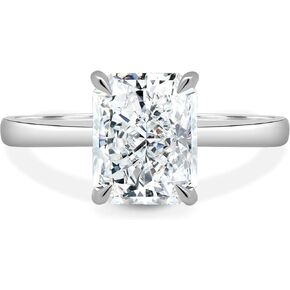 4 Carat Radiant Cut Diamond Engagement Ring, F/VS IGI Certified Lab Grown Diamond Wedding Anniversary Ring For Her Crafted In 14K Gold in Saudi Arabia