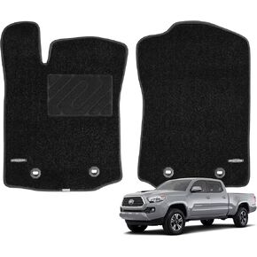 حصيرة أرضية من Wennebird Superior Carpet Front Floor Floor Fore 2016-2023 Toyota Tacoma ، سجاد سمك 0.6 بوصة ، جميع بطانات الأرضية المضادة للماء-2 مساءً in Kuwait