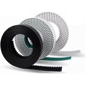 Qinlu-3D Printer Belt HTD 8M PU Open Belt Three Colors Width 12/15/20/25/30/40mm Timing Polyurethane Transmission Belt, 3D Printer Accessories(1 Meter,PU Black 25mm) in Saudi Arabia