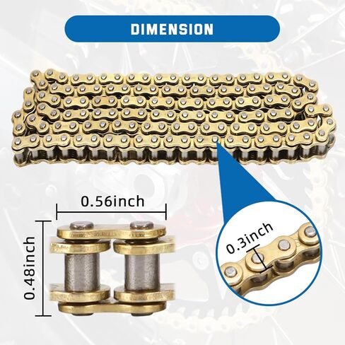 AUTOVIC Electric Dirt Bike Chain 63 Links #219H Size for 48V Pro Electric Dirt Bikes in Saudi Arabia