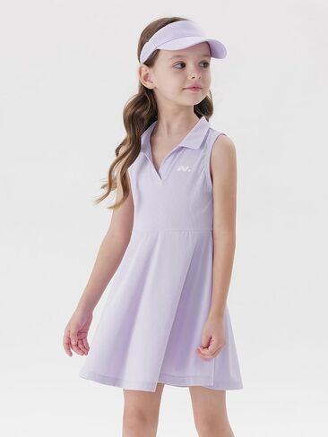 marc & janie Girls Sleeveless Tennis Dress Athletic Cooling Quick-Dry V Neck A-Line Golf Dresses 550803 in Saudi Arabia