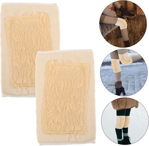 1pair Thermal Knee Warmers for Men and Women Thickened Insulated Protectors for Cold Weather Comfortable and Portable for Daily Use in Saudi Arabia