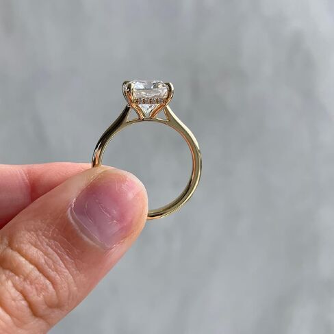 4 Carat Radiant Cut Diamond Engagement Ring, F/VS IGI Certified Lab Grown Diamond Wedding Anniversary Ring For Her Crafted In 14K Gold in Saudi Arabia