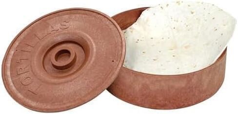 Winco PTW-8 8-1/2-Inch Diameter Tortilla Warmer, 2-5/8-Inch Height,Brown,Medium in Kuwait