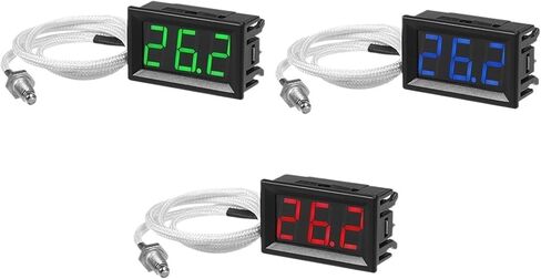K Type M6 ThermoCouple Thermoter 12V اختبار درجة الحرارة الرقمية ارتفاع درجة الحرارة -30 ~ 800 درجة حرارة (أزرق) in Kuwait