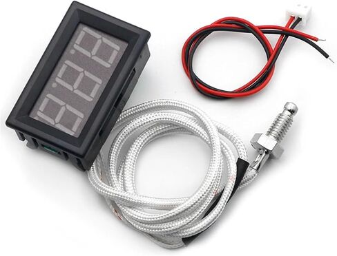 K Type M6 ThermoCouple Thermoter 12V اختبار درجة الحرارة الرقمية ارتفاع درجة الحرارة -30 ~ 800 درجة حرارة (أزرق) in Kuwait