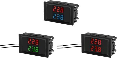K Type M6 ThermoCouple Thermoter 12V اختبار درجة الحرارة الرقمية ارتفاع درجة الحرارة -30 ~ 800 درجة حرارة (أزرق) in Kuwait