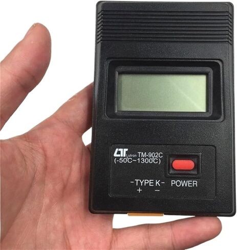 TM-902C Black K Type Digital LCD Temperature Detector Thermometer Industrial Thermodetector Meter + Thermocouple Probe(4M) in Saudi Arabia