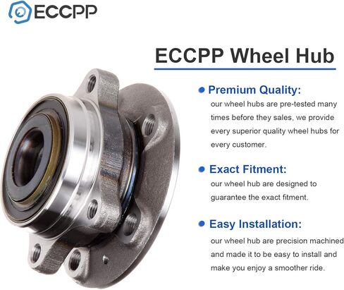 استبدال ECCPP لمحور محمل العجلة 513208 محور تجميع محور التجميع المحور الأمامي 5 العروات لفولفو XC90 2003 2004 2005 2006 2007 2008 2009 محمل المحور ومجموعة المحور in Saudi Arabia