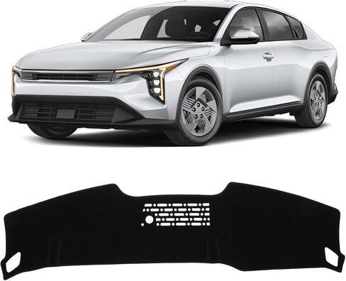KUST Car Dash Cover for Kia K4 2025-2026 Left Hand Drving Dash Carpet Polyester Non-Slip Dash Protector Interior Accessories for K4 Custom Fit Dash Mat Sunshade Windshield Glare Black in Saudi Arabia