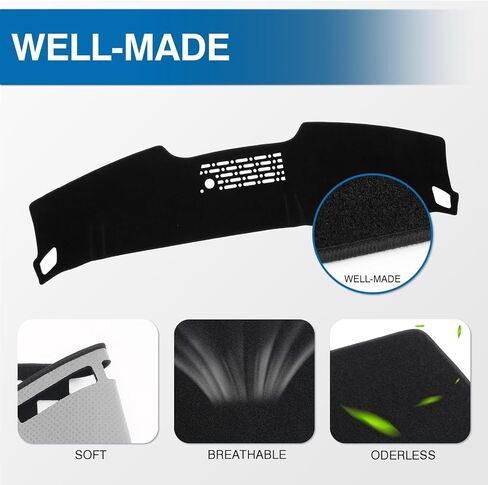 KUST Car Dash Cover for Kia K4 2025-2026 Left Hand Drving Dash Carpet Polyester Non-Slip Dash Protector Interior Accessories for K4 Custom Fit Dash Mat Sunshade Windshield Glare Black in Saudi Arabia
