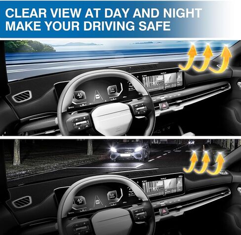 KUST Car Dash Cover for Kia K4 2025-2026 Left Hand Drving Dash Carpet Polyester Non-Slip Dash Protector Interior Accessories for K4 Custom Fit Dash Mat Sunshade Windshield Glare Black in Saudi Arabia