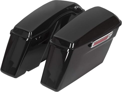 Kuafu Hard Saddle Bags Trunk W/Lid & Gartning Key متوافق مع Harley 1993-2013 Davidson Road King Glide Softail All Touring Models in Saudi Arabia