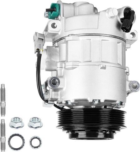 ضاغط مكيف الهواء AC مع ضاغط القابض مع القابض متوافق مع Chrysler 300 3.6L 2014-2023 ، ل Dodge Charger 3.6L 2014-2023 ، لـ Challenger 3.6L 2015-2023 استبدال لعام 198375 197375 in Saudi Arabia
