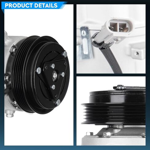 ضاغط مكيف الهواء A/C مع قابض مناسب لشيفروليه HHR 2.2L/2.4L 2007-2011 ، لكوبالت 2.2L 2006-2010 ، لزحل أيون 2.2L/2.4L 2006-2007 ، ل PONTIAC G5 2.2L 2007-2010 in Kuwait