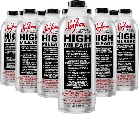 Sea Foam High Mileage Motor Treatment Gas & Oil Additive, HM16, 16 oz, Pack of 4 in Saudi Arabia