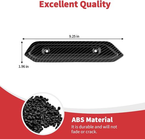 Linskip Console Side Covers for 2021-2025 Ford Bronco ، Grab Handle Delete Plate - سهولة الوصول إلى صواني المنظم للركاب ، الملحقات الداخلية (الكربون الأسود) in Kuwait