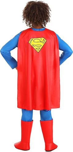 Kid's Classic Superman Costume for Boy's - Child DC Comic Superhero Suit with Cape, Briefs, Belt, & Boot Covers in Saudi Arabia