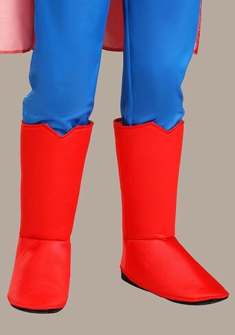 Kid's Classic Superman Costume for Boy's - Child DC Comic Superhero Suit with Cape, Briefs, Belt, & Boot Covers in Saudi Arabia