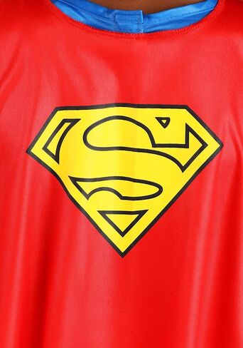 Kid's Classic Superman Costume for Boy's - Child DC Comic Superhero Suit with Cape, Briefs, Belt, & Boot Covers in Saudi Arabia