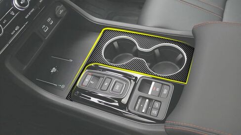 Car Accessories Compatible with Honda New Pilot 2023 2024 2025 2026 Center Console Cup Holder Cover Water Cup Holder Panel Trim 1PC(Carbon Fiber Style) in Saudi Arabia