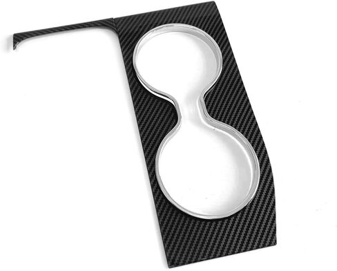 Car Accessories Compatible with Honda New Pilot 2023 2024 2025 2026 Center Console Cup Holder Cover Water Cup Holder Panel Trim 1PC(Carbon Fiber Style) in Saudi Arabia