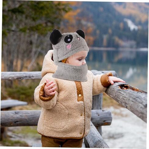 Hooded Scarf Winter Warm Neck Warmer with Adorable Animal Ears for Years Cozy and Outdoor Accessory for in Saudi Arabia