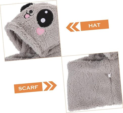 Hooded Scarf Winter Warm Neck Warmer with Adorable Animal Ears for Years Cozy and Outdoor Accessory for in Saudi Arabia