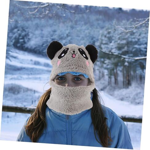 Hooded Scarf Winter Warm Neck Warmer with Adorable Animal Ears for Years Cozy and Outdoor Accessory for in Saudi Arabia