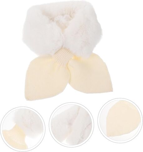 1pc cartoon Boy Girl's Girl's Warm Cross Cross Twiber for Boys and Girls Soft Faux Fur Design Dreary للأنشطة في الهواء الطلق لأعياد الميلاد والأعياد in Saudi Arabia