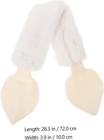 1pc cartoon Boy Girl's Girl's Warm Cross Cross Twiber for Boys and Girls Soft Faux Fur Design Dreary للأنشطة في الهواء الطلق لأعياد الميلاد والأعياد in Saudi Arabia