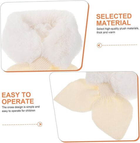 Lifekome Soft Faux Rabbit Fur Fur Children و Nother Winter Warm Dark Writ in Saudi Arabia