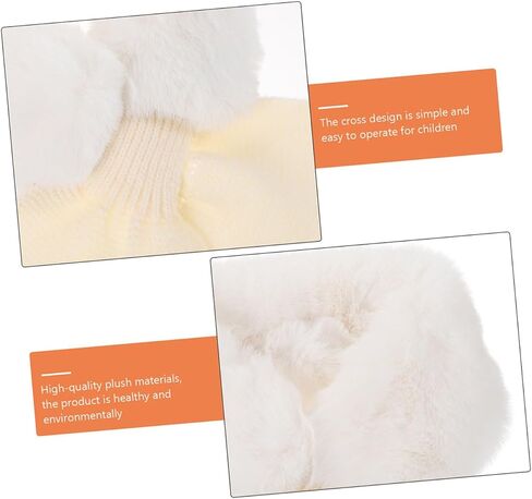 Lifekome Soft Faux Rabbit Fur Fur Children و Nother Winter Warm Dark Writ in Saudi Arabia