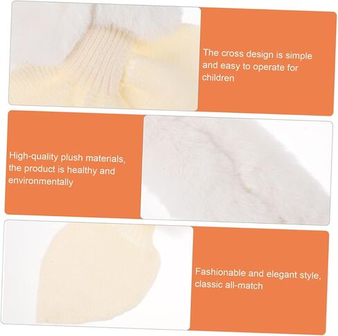 Lifekome Soft Faux Rabbit Fur Fur Children و Nother Winter Warm Dark Writ in Saudi Arabia