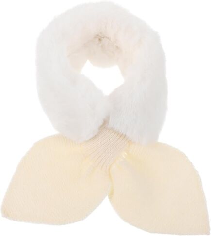1pc Cartoon Boys and Girls Scarf Warm Cross Tie Neck Warmer for Boy Girl Soft Fluffy Design Winter Accessory for Boys and Girls in Saudi Arabia