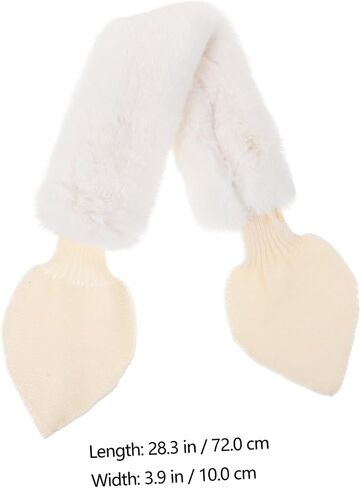 1pc Cartoon Boys and Girls Scarf Warm Cross Tie Neck Warmer for Boy Girl Soft Fluffy Design Winter Accessory for Boys and Girls in Saudi Arabia