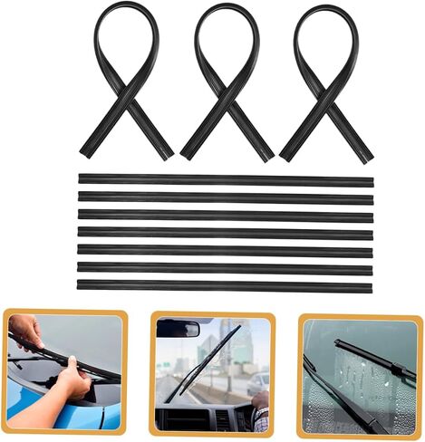 Pretyzoom 10pcs شرائط ممسحة Boneless Repair Repair Revills Insert insert Windshiel in Kuwait