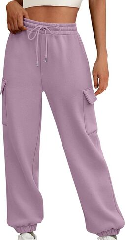 البضائع النسائية Sweatpant عالية الخصر الرباط على نطاق واسع الساق الساق الجري الركض بانت صالة الأزياء in Saudi Arabia