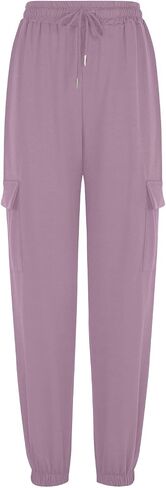 البضائع النسائية Sweatpant عالية الخصر الرباط على نطاق واسع الساق الساق الجري الركض بانت صالة الأزياء in Saudi Arabia