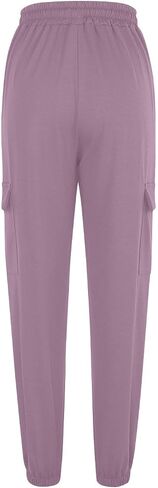 البضائع النسائية Sweatpant عالية الخصر الرباط على نطاق واسع الساق الساق الجري الركض بانت صالة الأزياء in Saudi Arabia