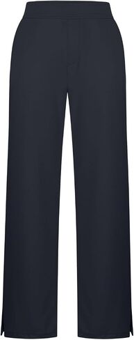 Women's Yoga Pants with Pockets Flare Leggings Split Hem Elastic Waist Solid Workout Casual Lightweight Trousers in Kuwait